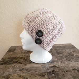 New handmade 2 pcs hat and scarf set